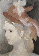 Marie Laurencin Woman wearing the pearl oil painting on canvas